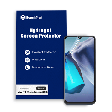 Vivo T1 (Snapdragon 680) Compatible Premium Hydrogel Screen Protector With Full Coverage Ultra HD